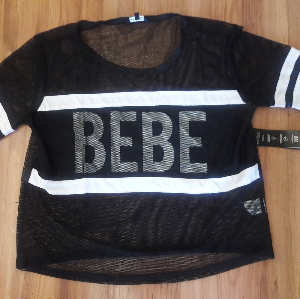 bebe sport mesh top